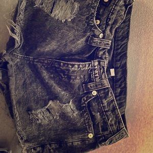 Women’s destroyed shorts
